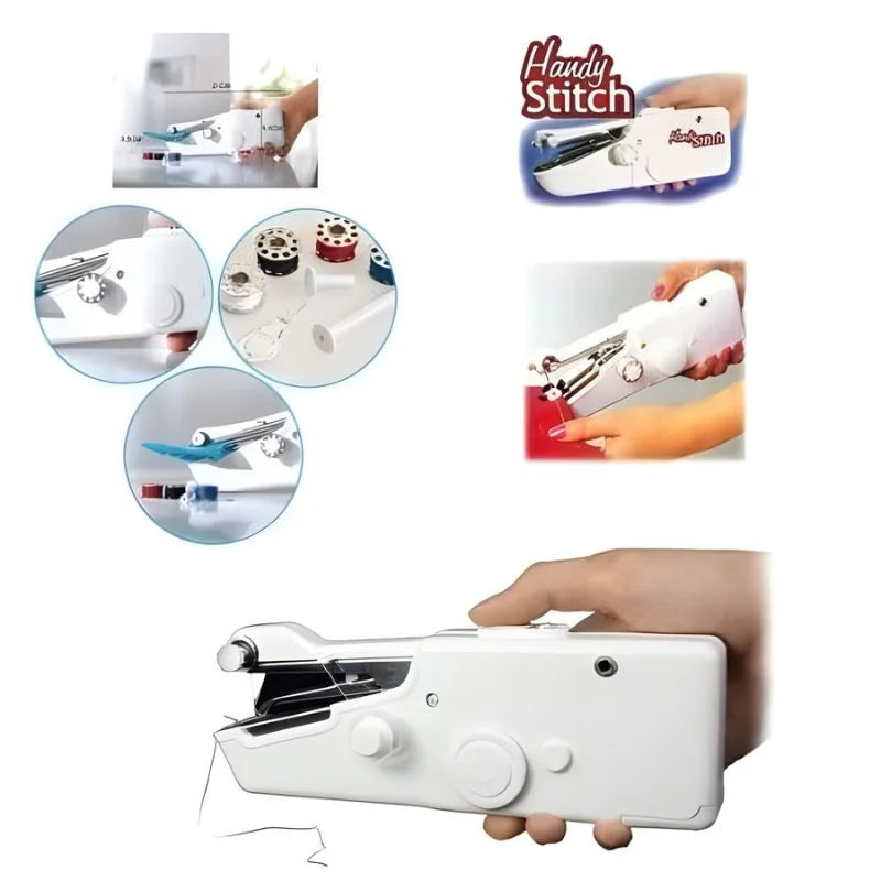 Mini Handheld Sewing Machine | Cordless Portable Stitching Tool for Quick Fabric Repairs