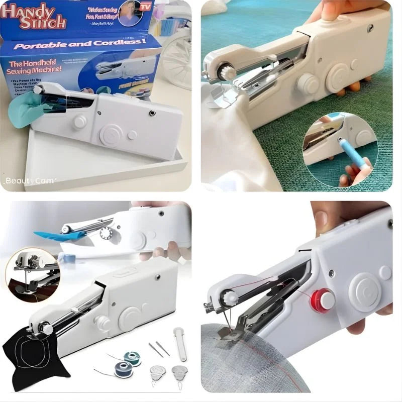 Mini Handheld Sewing Machine | Cordless Portable Stitching Tool for Quick Fabric Repairs